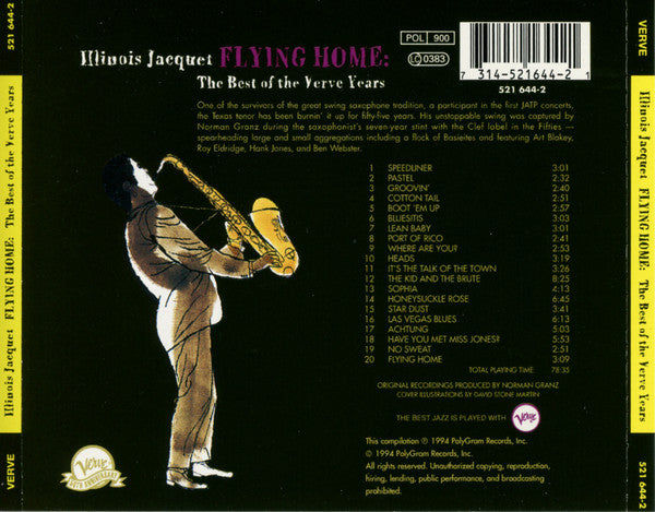 Illinois Jacquet : Flying Home: The Best Of The Verve Years  (CD, Comp)