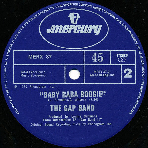 The Gap Band : Party Lights (Remix) / Baby Baba Boogie (12", Single)