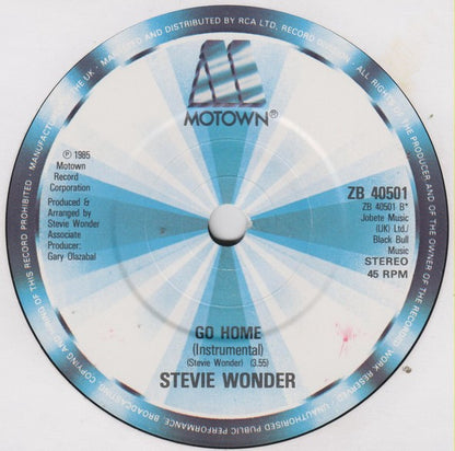 Stevie Wonder : Go Home (7", Single)