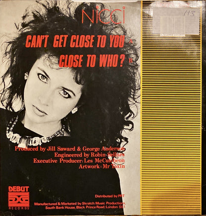 Nicci Gable : Can't Get Close To You (12")