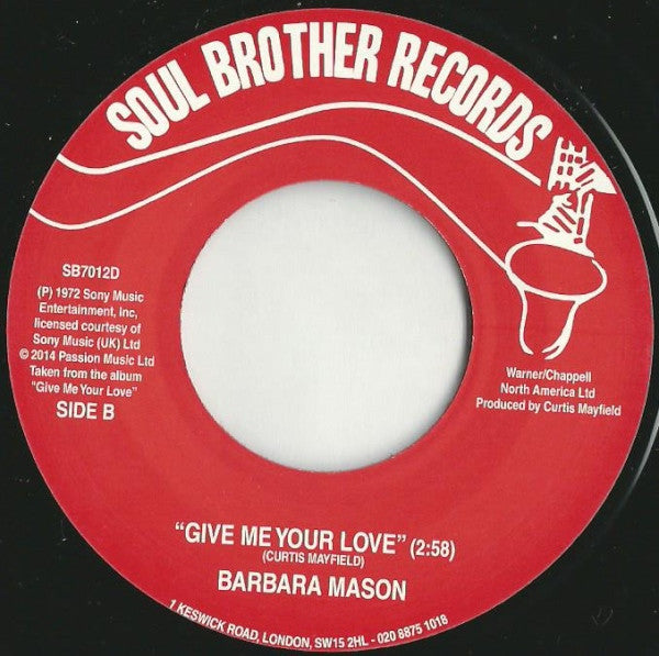 Barbara Mason : World In A Crisis / Give Me Your Love (7")