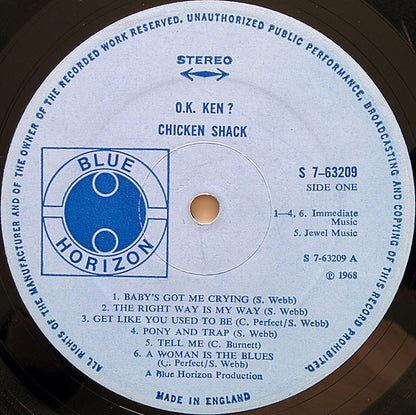 Chicken Shack : O.K. Ken? (LP, Album)