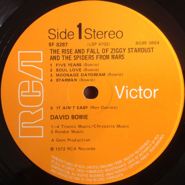 David Bowie : The Rise And Fall Of Ziggy Stardust And The Spiders From Mars (LP, Album)