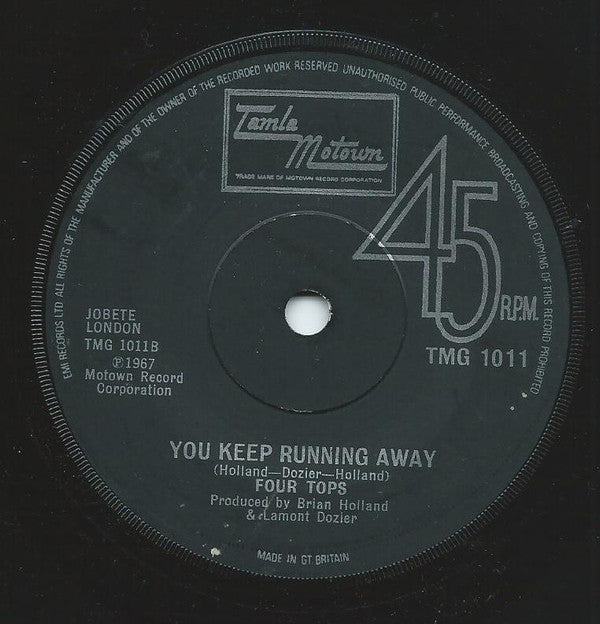 Four Tops : Walk Away Renee (7", Single, Sol)