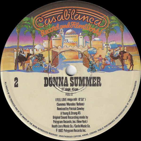 Donna Summer : I Feel Love (Special New Version) (15 Min Remix By Patrick Cowley) (12", Single)