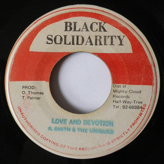 Slim Smith & The Uniques : Love And Devotion (7")