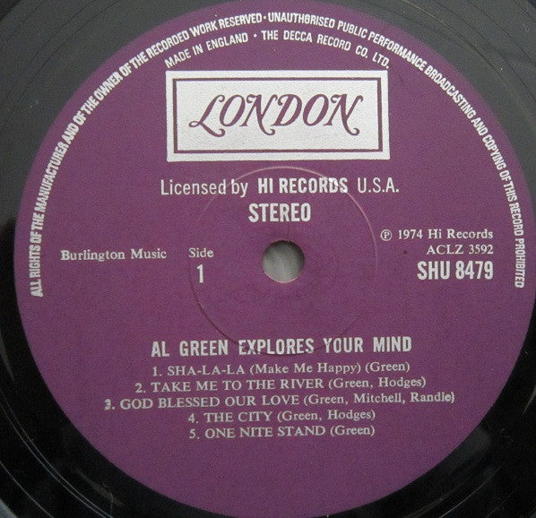 Al Green : Explores Your Mind (LP, Album)