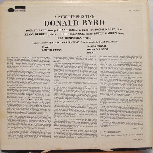 Donald Byrd : A New Perspective (LP, Album, RE)