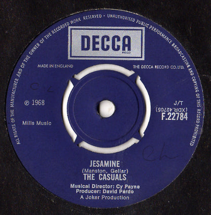 The Casuals : Jesamine (7")