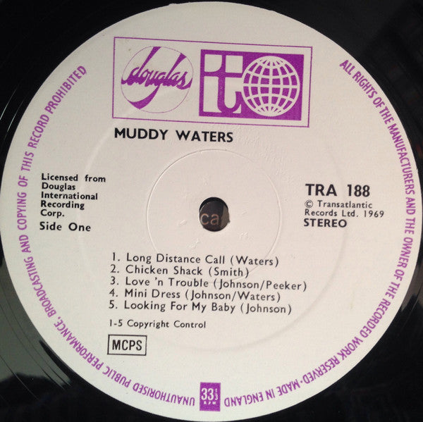 Luther Georgia Boy Snake Johnson* : The Muddy Waters Blues Band (LP)