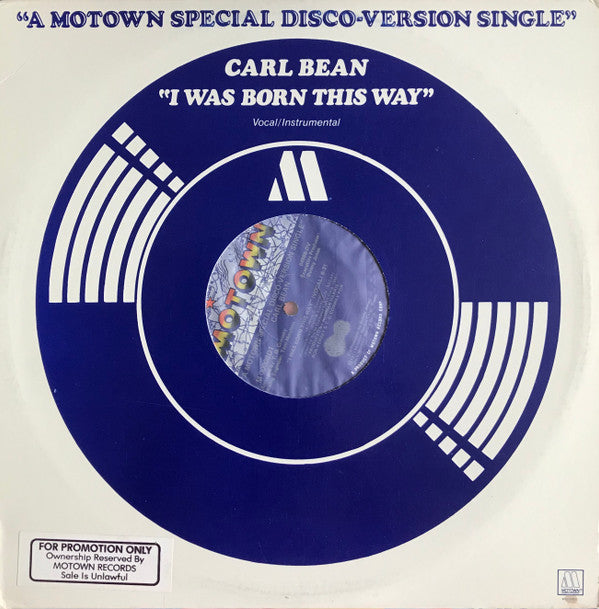 Carl Bean : I Was Born This Way (12", Single)