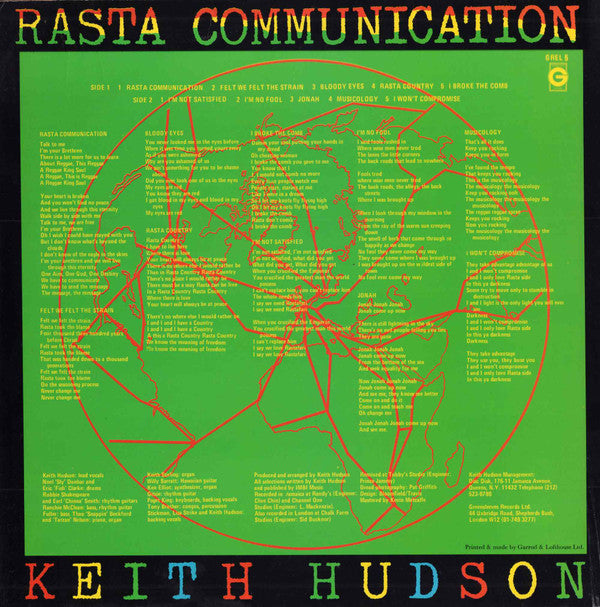 Keith Hudson : Rasta Communication (LP, Album)