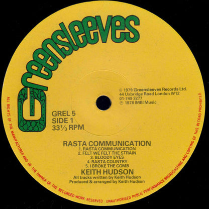 Keith Hudson : Rasta Communication (LP, Album)