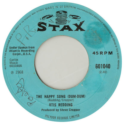 Otis Redding : The Happy Song (Dum-Dum) (7", Single, Lar)