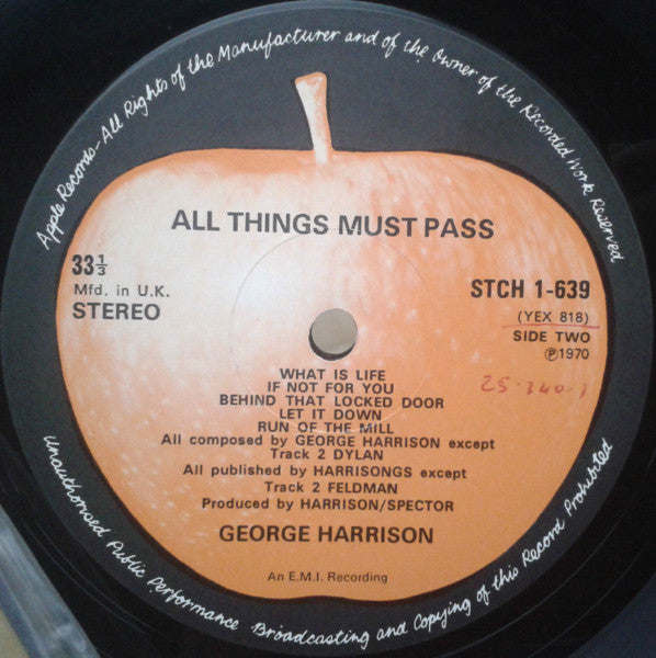 George Harrison : All Things Must Pass (3xLP, Album + Box)