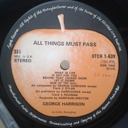 George Harrison : All Things Must Pass (3xLP, Album + Box)