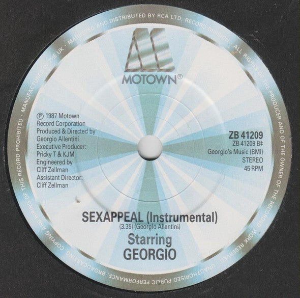 Georgio (2) : Sexappeal (7", Single)