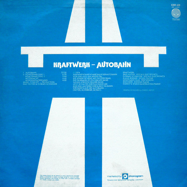 Kraftwerk : Autobahn (LP, Album, Emb)