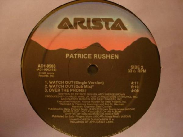 Patrice Rushen : Watch Out (12", Single)