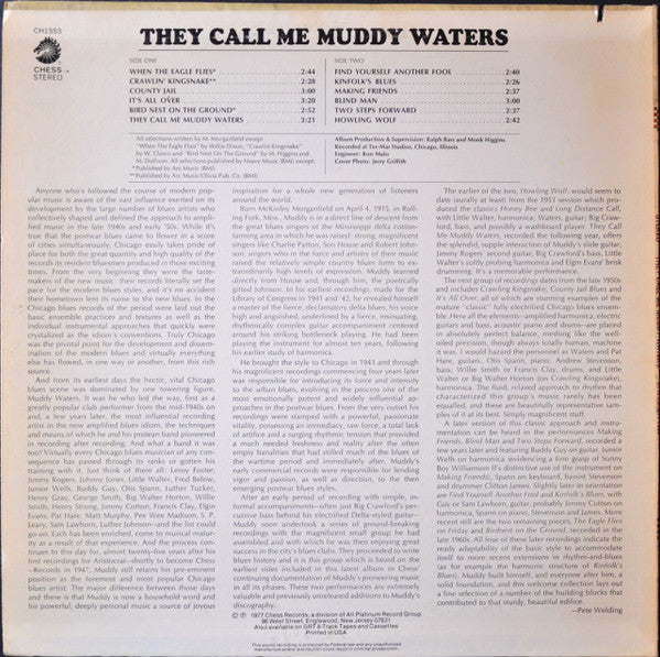 Muddy Waters : They Call Me Muddy Waters (LP, Comp, RE)