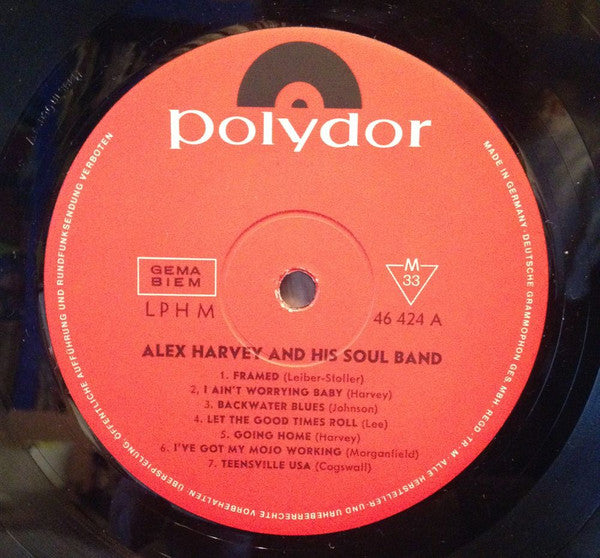 Alex Harvey & His Soul Band : Alex Harvey & His Soul Band (LP, Album, Mono)