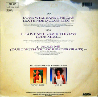 Whitney Houston : Love Will Save The Day (12", Maxi)