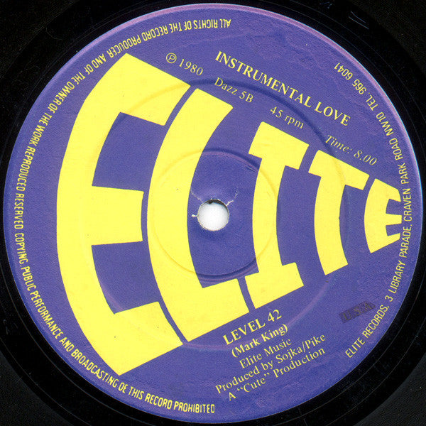 Level 42 : Love Meeting Love (12", Single)