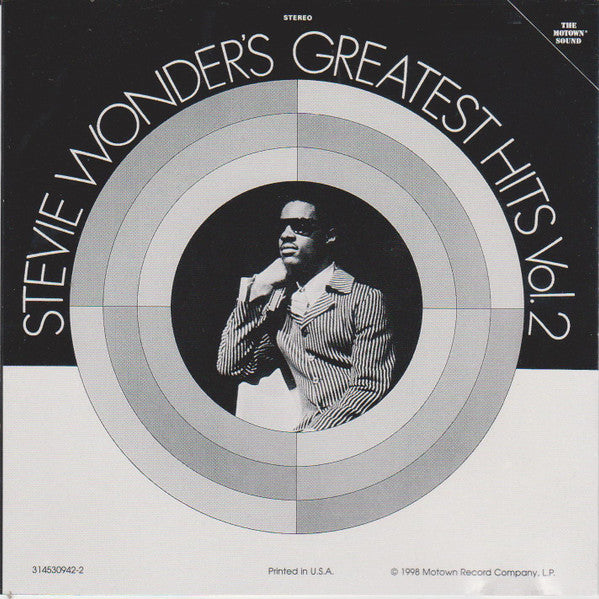 Stevie Wonder : Stevie Wonder's Greatest Hits Vol. 2 (CD, Comp, RM)