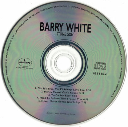 Barry White : Stone Gon' (CD, Album, RE, RM)