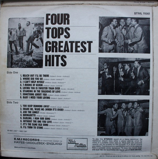 Four Tops : Greatest Hits (LP, Comp)