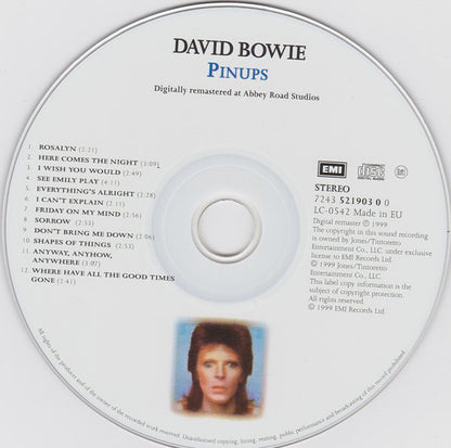 Bowie* : Pinups (CD, Album, Enh, RE, RM)