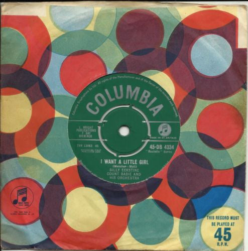 Billy Eckstine & Count Basie And His Orchestra* : I Want A Little Girl / Lonesome Lover Blues (7", Single)