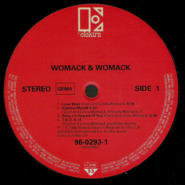 Womack & Womack : Love Wars (LP, Album)