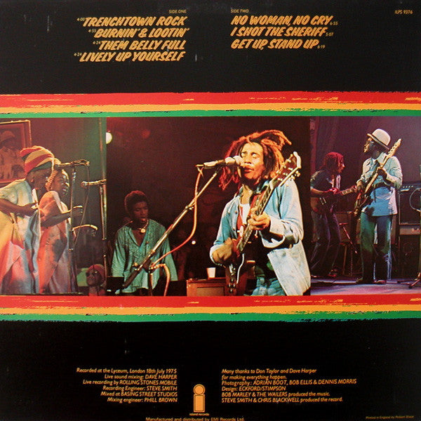 Bob Marley And The Wailers* : Live! At The Lyceum (LP, Album)