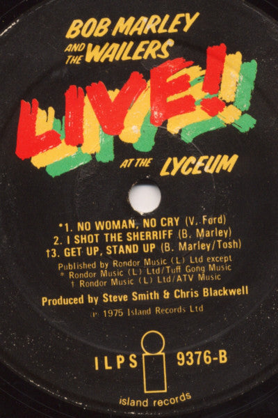 Bob Marley And The Wailers* : Live! At The Lyceum (LP, Album)