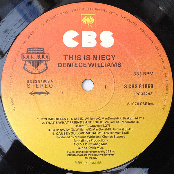 Deniece Williams : This Is Niecy (LP, Album)