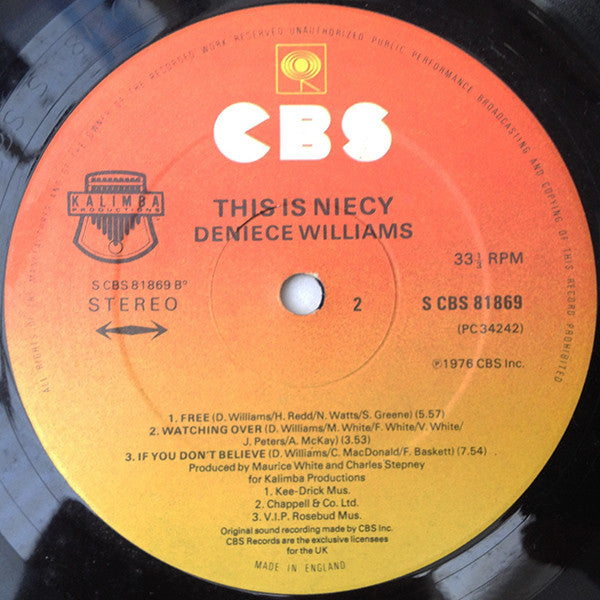 Deniece Williams : This Is Niecy (LP, Album)