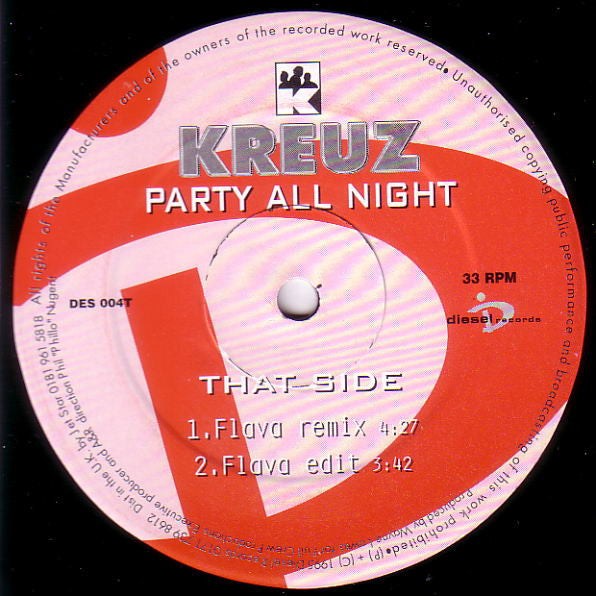 Kreuz : Party All Night (12")