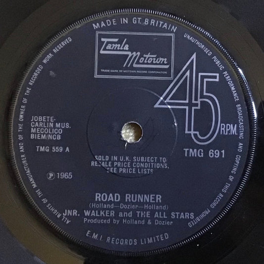 Jnr. Walker And The All Stars* : Road Runner (7", Single, Sol)