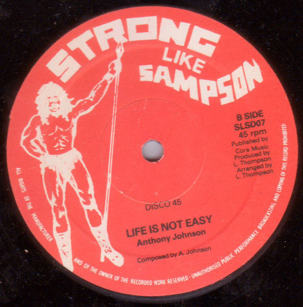 Barry Brown / Anthony Johnson : Natty Dread Nar Run / Life Is Not Easy (12")