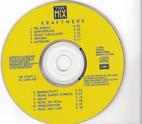 Kraftwerk : The Mix (CD, Album)