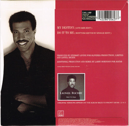 Lionel Richie : My Destiny (7", Single, Sil)