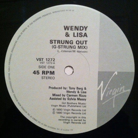 Wendy & Lisa : Strung Out (12", Single)