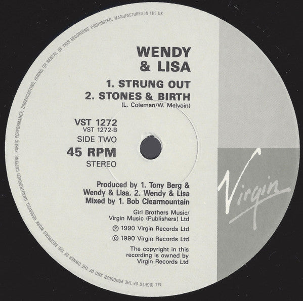 Wendy & Lisa : Strung Out (12", Single)