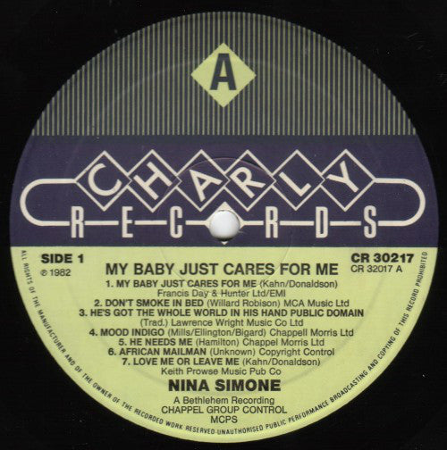 Nina Simone : My Baby Just Cares For Me (LP, Comp)