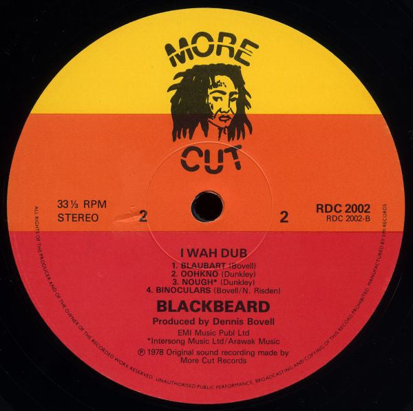 Blackbeard (2) : I Wah Dub (LP, Album)