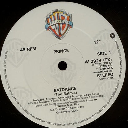 Prince : Batdance (The Batmix) (12", Dam)