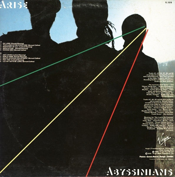 Abyssinians* : Arise (LP, Album, RE)