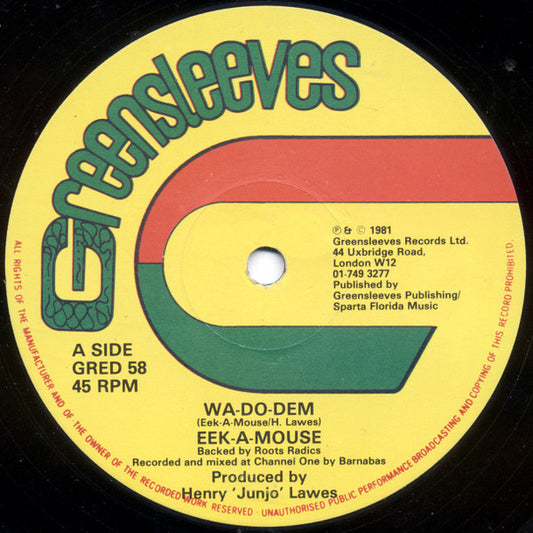 Eek-A-Mouse / Errol Shorter : Wa-Do-Dem / Wild Inna Eighty-One Style (12")