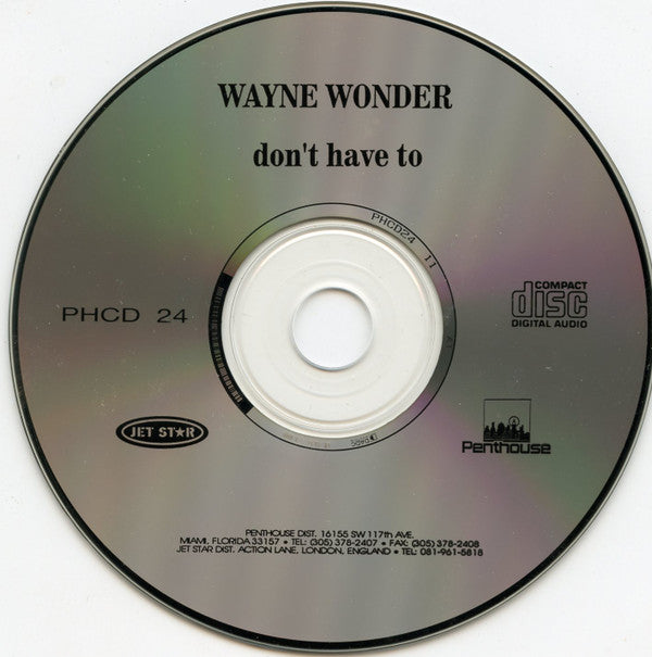 Wayne Wonder : Don't Have To... (CD, Album)